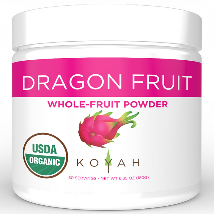 Poudre de fruit du dragon rose biologique