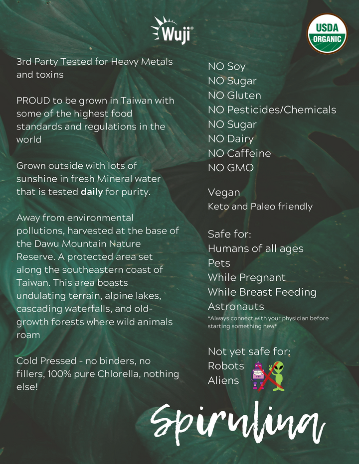 Spiruline biologique Wuji (SC)