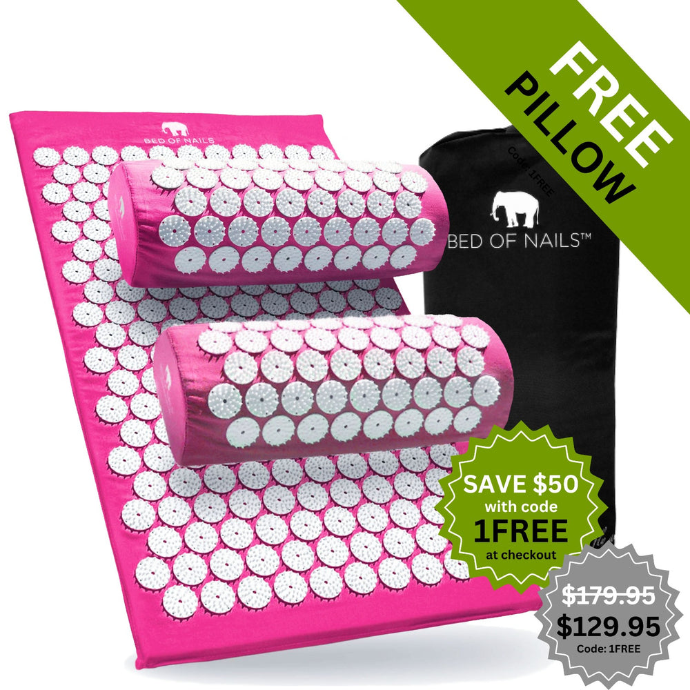 BED OF NAILS ACUPRESSURE BUNDLE - Pink - 13104 nails - Bed of Nails