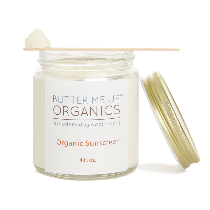 Natural Organic Sunscreen / Safe Sunscreen / Non-Nano Zinc Oxide Sunscreen / Sun Protection / Butter Me Up Organics