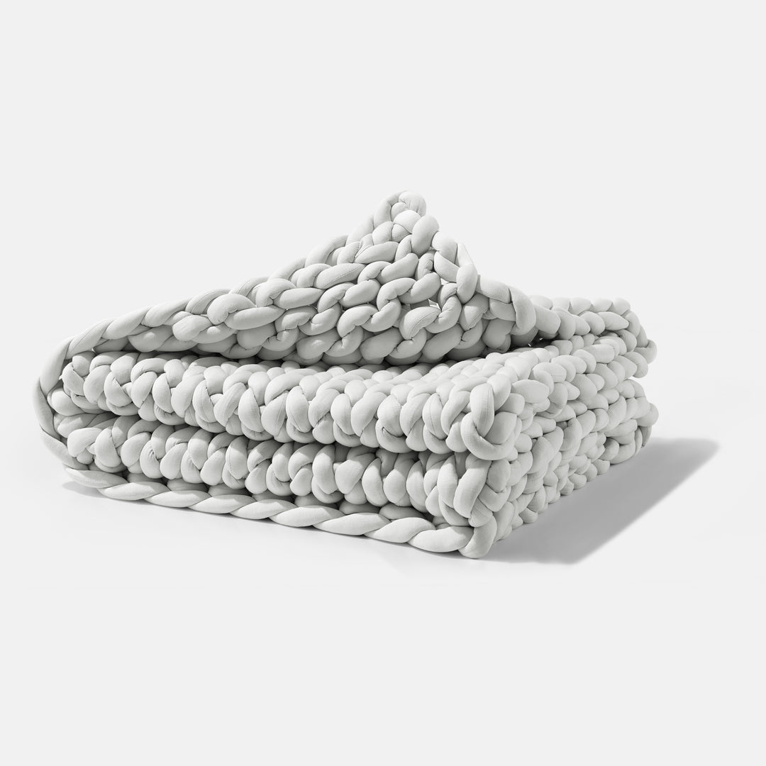 Gravity Chunky Knit Blanket - Grey