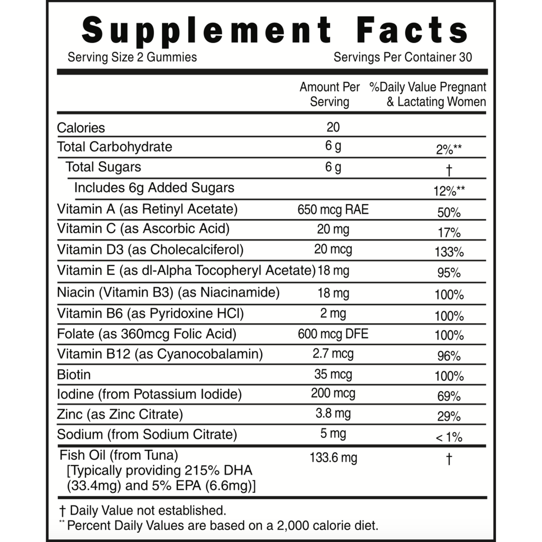 Prenatal Gummy Multivitamin