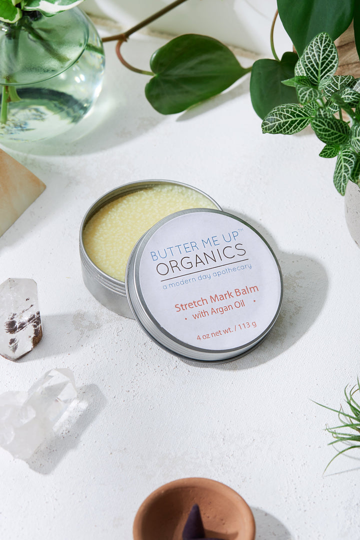 Organic Stretch Mark Body Butter Argan Oil/ Stretch Marks / Stretch Mark Salve / Stretch Mark Reducer / Organic Skincare / Butter Me Up