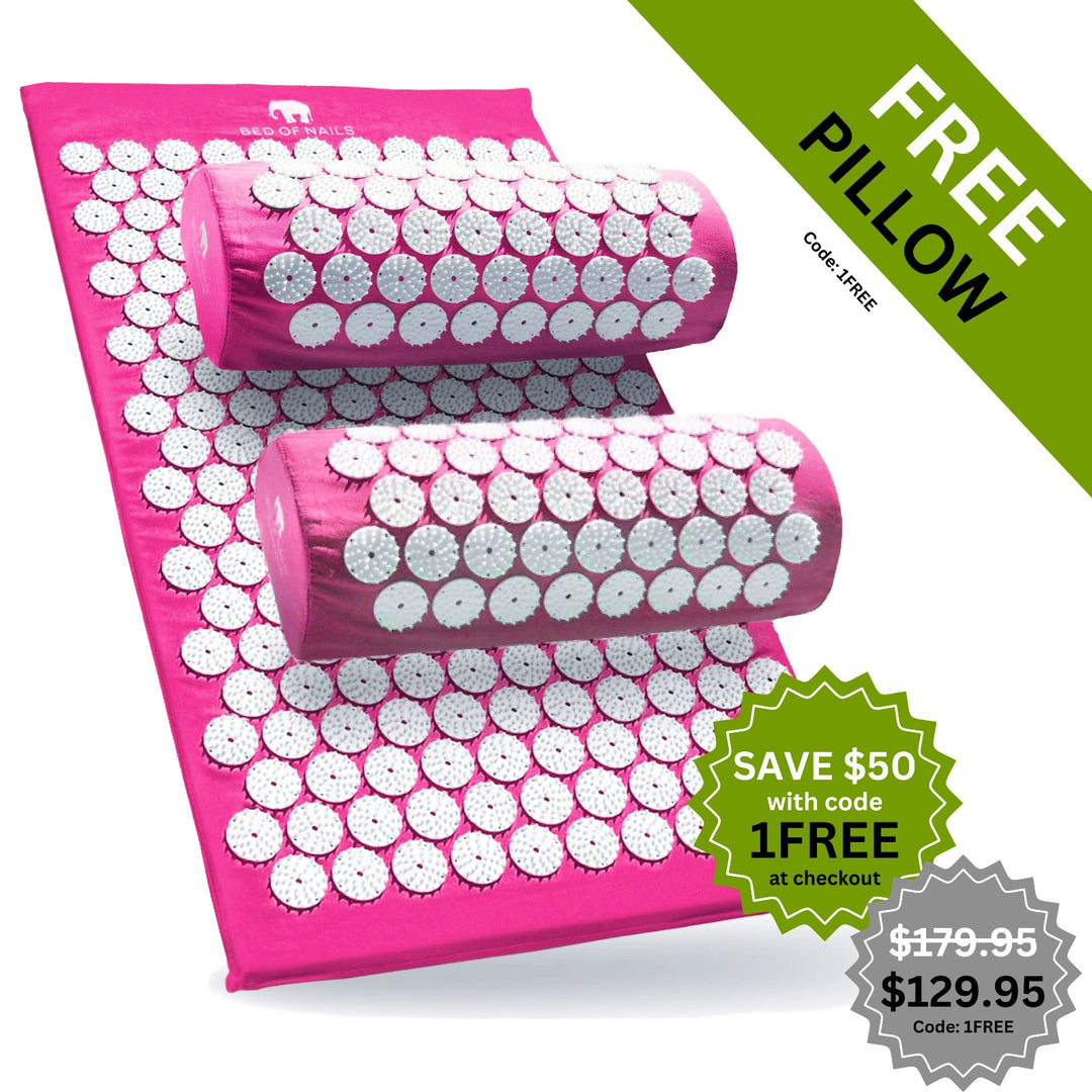 BED OF NAILS ACUPRESSURE BUNDLE - Pink - 13104 nails - Bed of Nails
