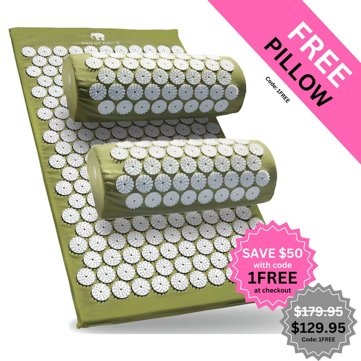 BED OF NAILS ACUPRESSURE BUNDLE - Green - 13104 nails - Bed of Nails