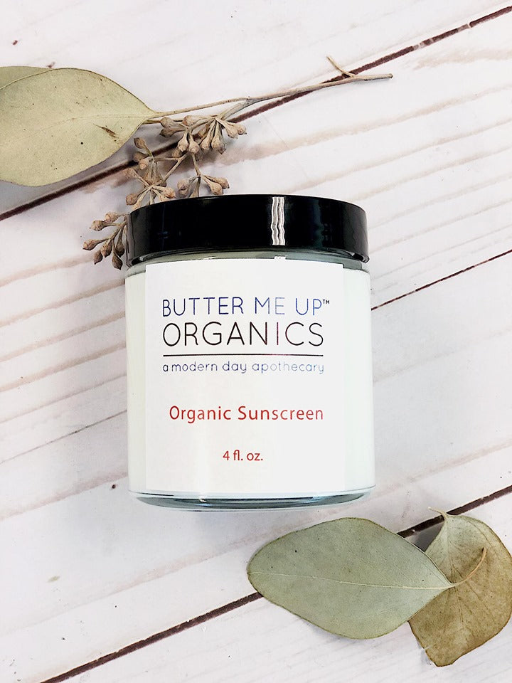 Natural Organic Sunscreen / Safe Sunscreen / Non-Nano Zinc Oxide Sunscreen / Sun Protection / Butter Me Up Organics