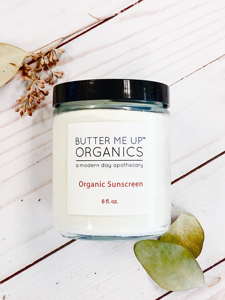 Natural Organic Sunscreen / Safe Sunscreen / Non-Nano Zinc Oxide Sunscreen / Sun Protection / Butter Me Up Organics