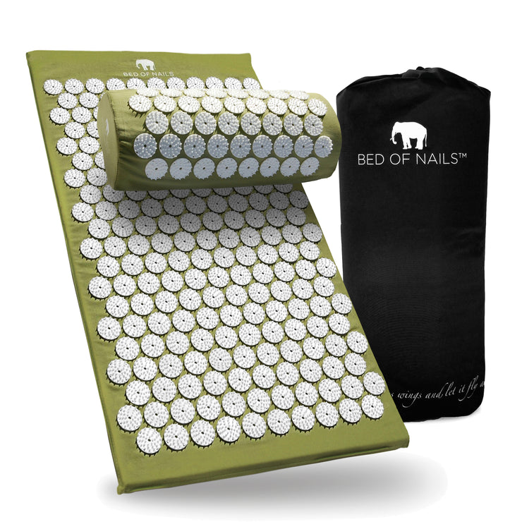 BON Mat & Pillow - Green - Bed of Nails